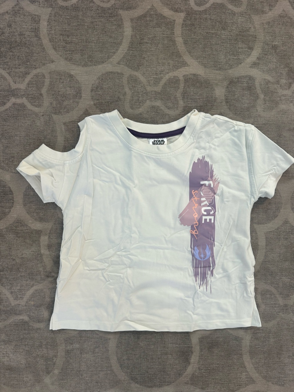 Star Wars 'Force Strong' Tee with Purple Accent